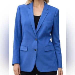 The Kooples Light Wool Guabo Weft Blue Blazer EU size 48 (XL in US)